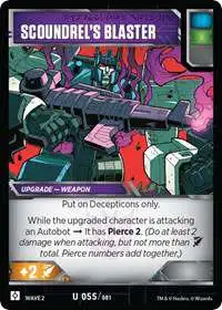 Transformers Trading Card Game Rise of the Combiners Uncommon Scoundrel's Blaster #055