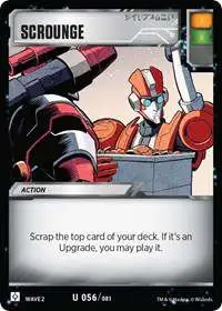 Transformers Trading Card Game Rise of the Combiners Uncommon Scrounge #056