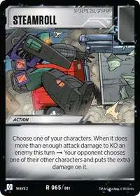 Transformers Trading Card Game Rise of the Combiners Rare Steamroll #065