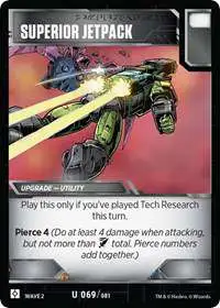 Transformers Trading Card Game Rise of the Combiners Uncommon Superior Jetpack #069