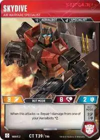 Transformers TCG Skydive Air Warfare Specialist - Character Card