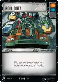 Transformers Trading Card Game Wave 1 Rare Roll Out! #063