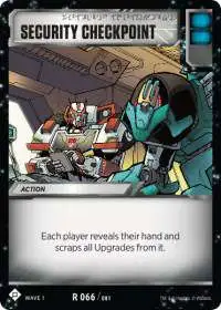 Transformers Trading Card Game Wave 1 Rare Security Checkpoint #066