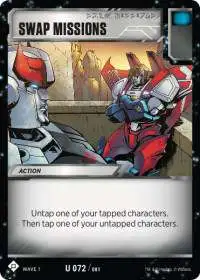 Transformers Trading Card Game Wave 1 Uncommon Swap Missions #072