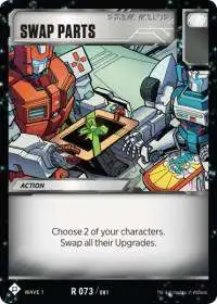 Transformers Trading Card Game Wave 1 Rare Swap Parts #073