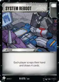 Transformers Trading Card Game Wave 1 Rare System Reboot #075