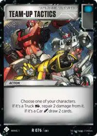 Transformers Trading Card Game Wave 1 Rare Team-Up Tactics #076