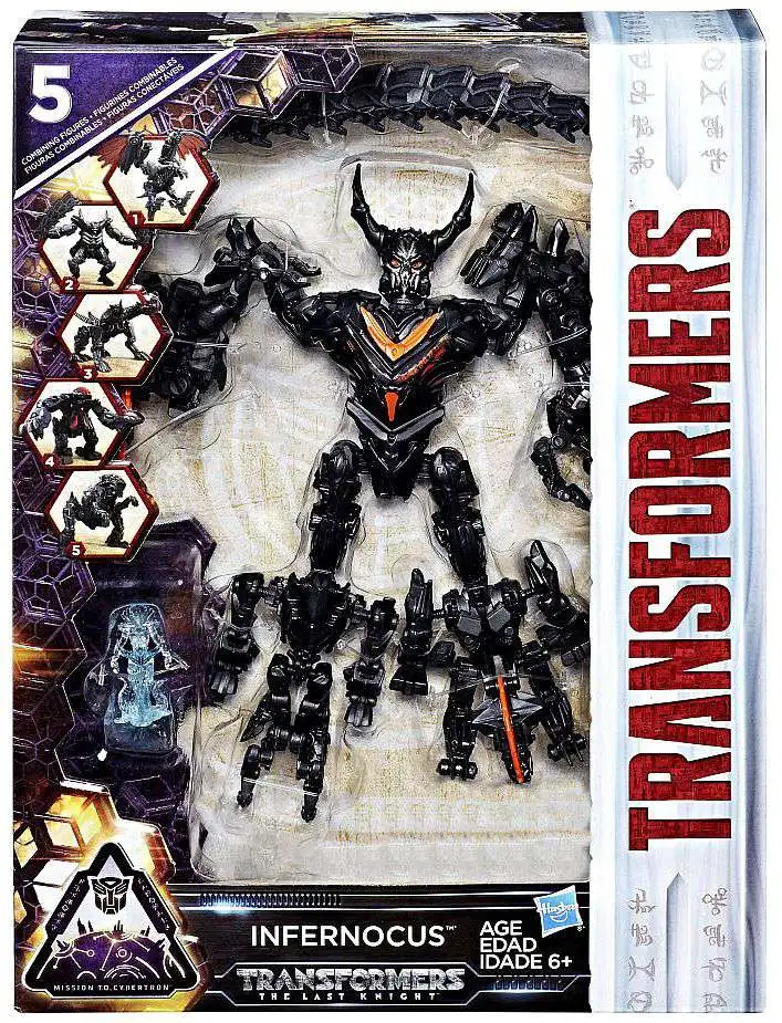Transformers The Last Knight Mission to Cybertron 5 Bot Combiner Infernocus Exclusive Action Figure [Damaged Package]