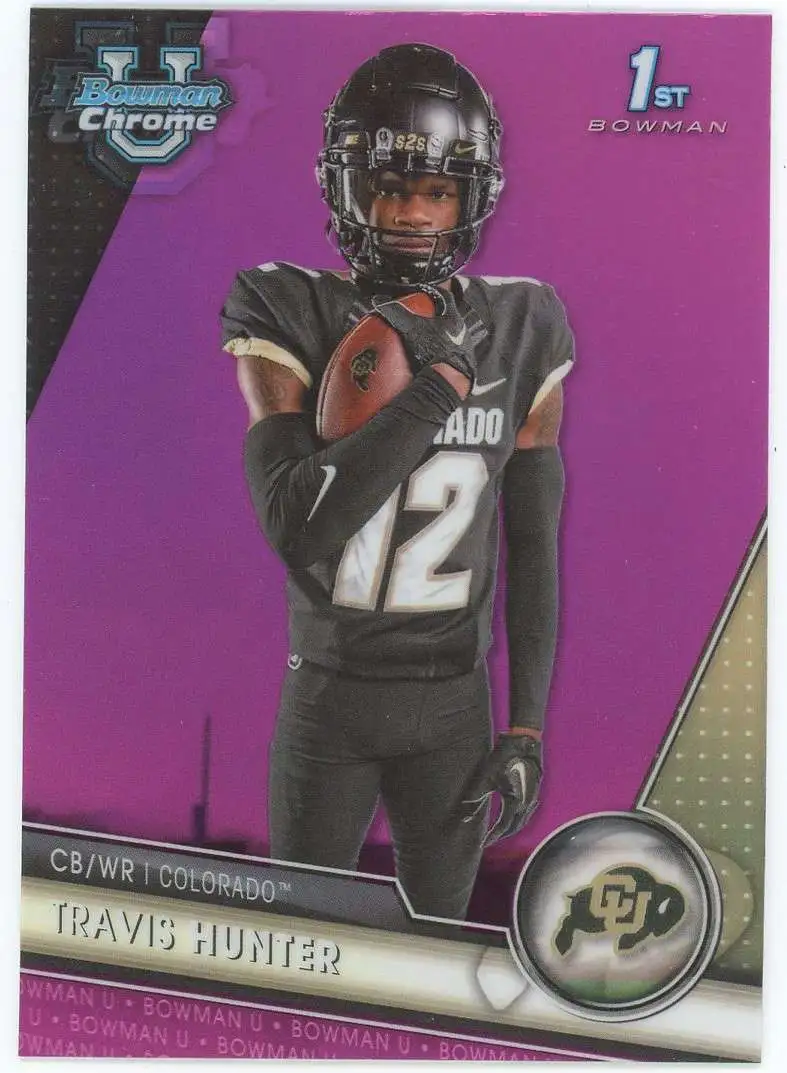 NFL 2023 Bowman Chrome U Pink 1st Bowman Travis Hunter #36