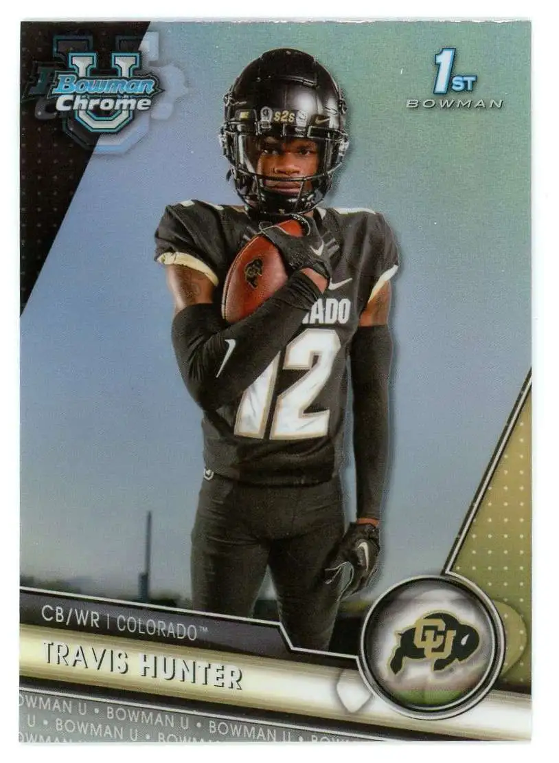 NFL 2023 Bowman Chrome U 1st Bowman Refractor Travis Hunter #36