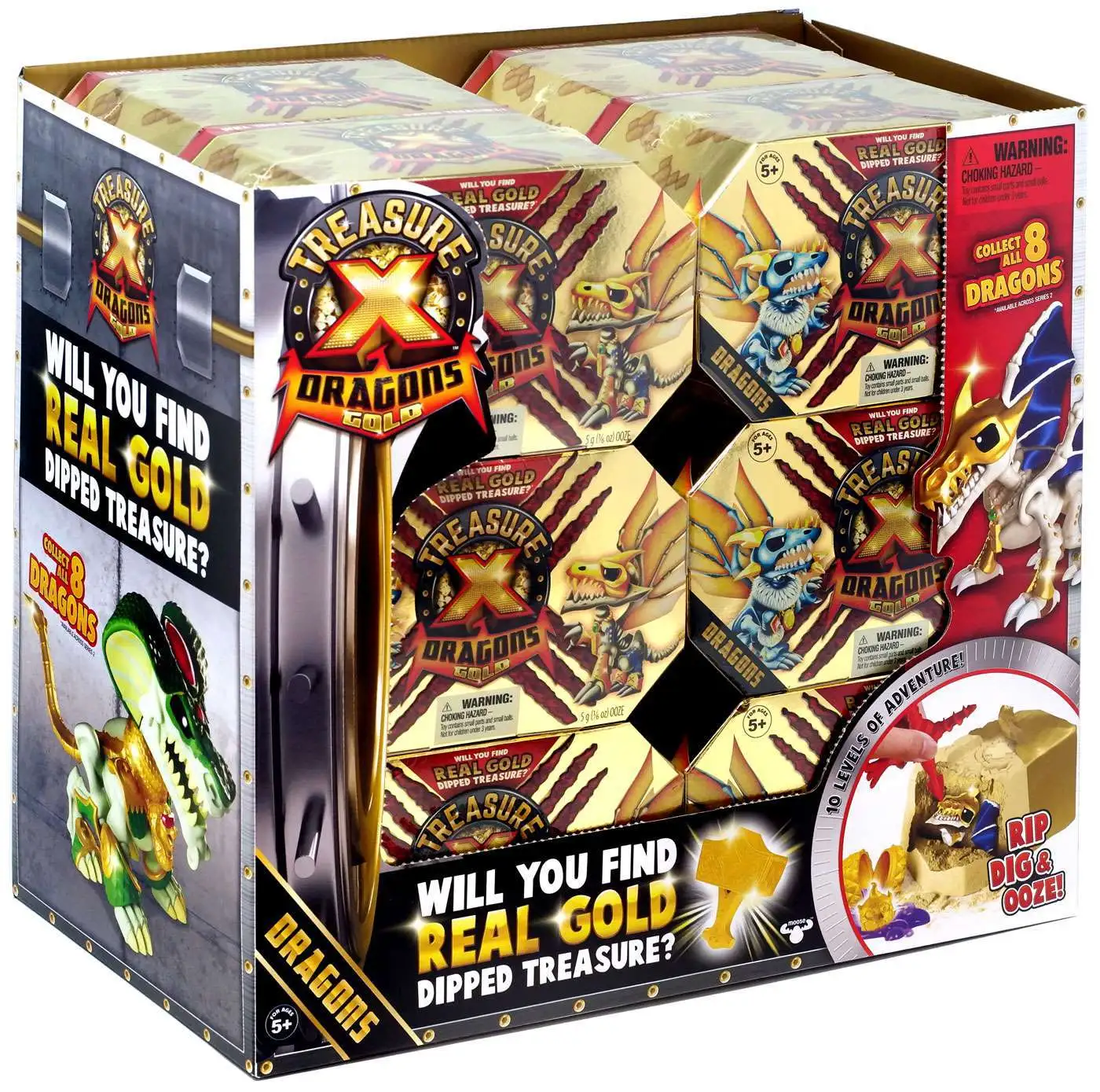 New Treasure X Dragons Gold Mini Beasts Pack Series 2 Surprise Reveal 