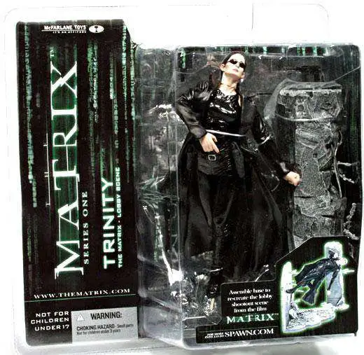 action figure by McFarlane Toys Lobby Scene 2003 The Matrix Series 1 Trinity 