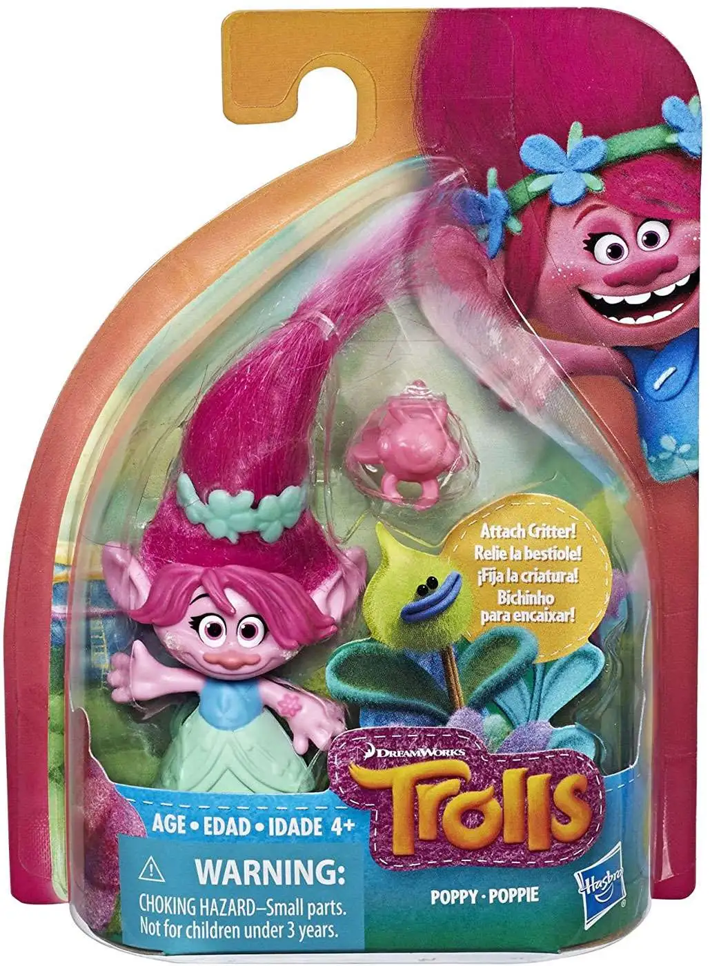 Trolls Poppy 2-Inch Figure [Blue & Green Dress]