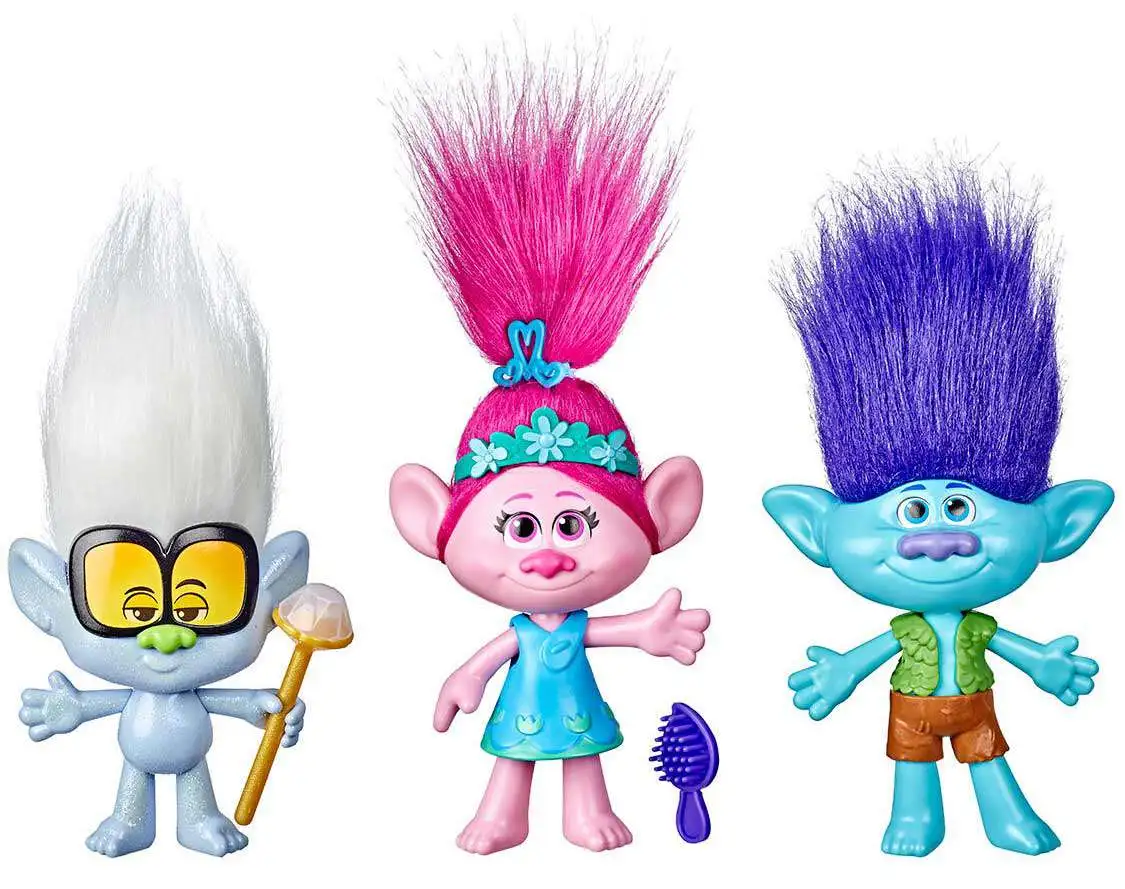 3 Doll Collection Trolls World Tour Friendship Pack 6 Inch 15cm 4 Years for sale online 