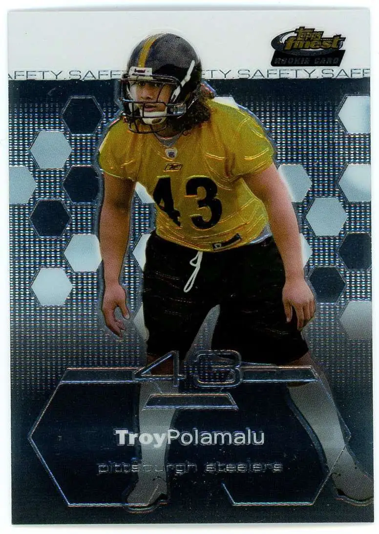 NFL 2003 Topps Finest Troy Polamalu #61 [Rookie]