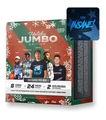 TruCreator, Inc. 2022 Holiday Edition Trading Card JUMBO Box [Insane Edition, 24 Packs]