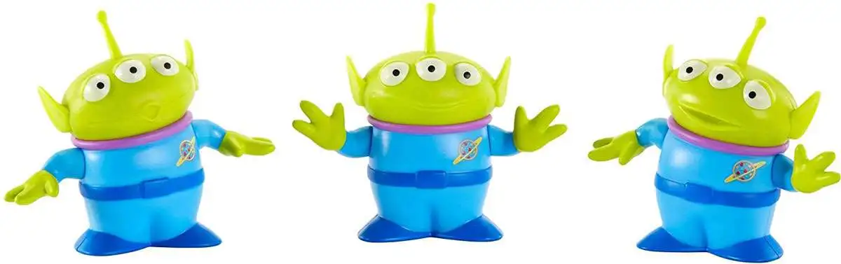 4.4 in 11.18 cm Tall 3 Posable Disney Pixar Toy Story 4 Aliens Figures 