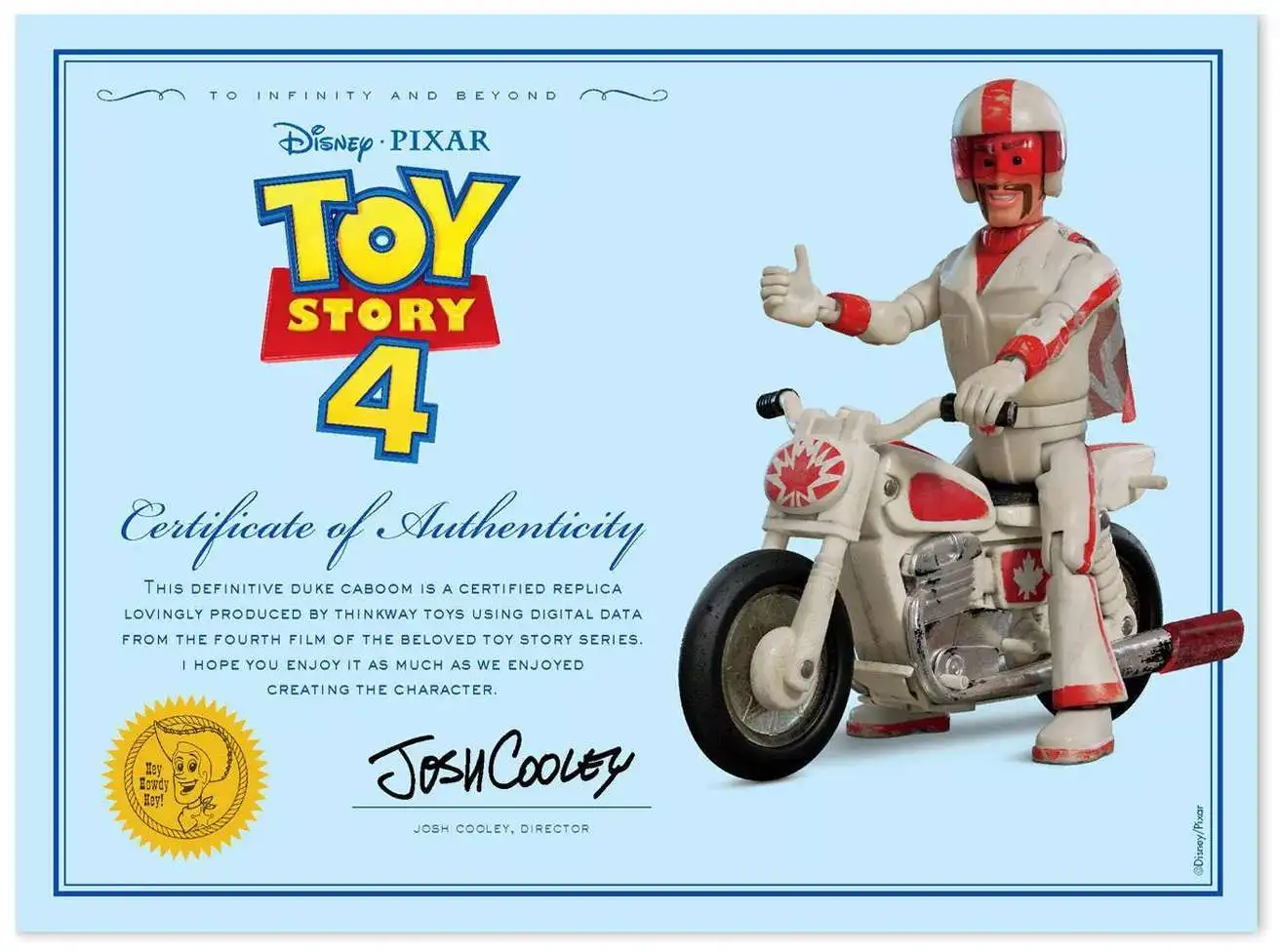 Toy Story Signature Collection Duke Caboom Stunt Playset Launcher Motorcycle 