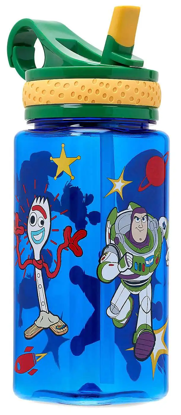 Disney Pixar Toy Story 4 Water Bottle with Built-In Straw