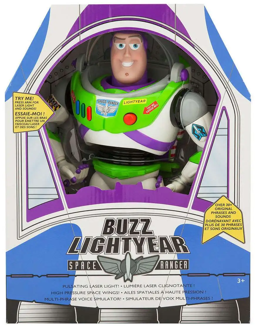 Disney Toy Buzz Lightyear Exclusive 12 Talking Action Figure 2019 Version, 30 Phrases - ToyWiz