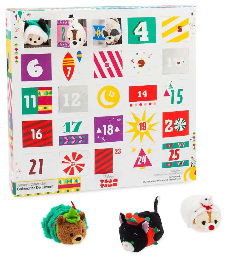 Disney Tsum Tsum 2018 Advent Calendar Exclusive Advent Calendar Mini Plush  - ToyWiz