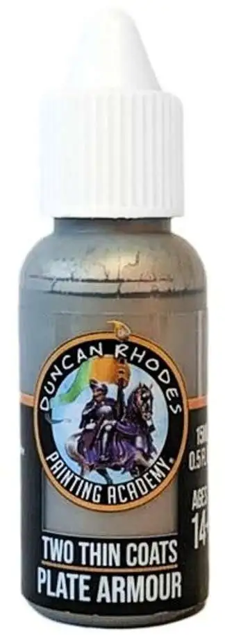 Duncan Rhodes Painting Academy Two Thin Coats Plate Armour 15ml Paint