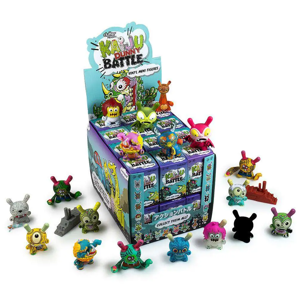 Dunny Vinyl Mini Figure Kaiju Dunny Battle 3 Mystery Box 24 Packs