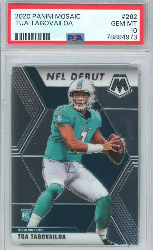 2020 Tua Tagovailoa popular Mosaic #262 PSA 10