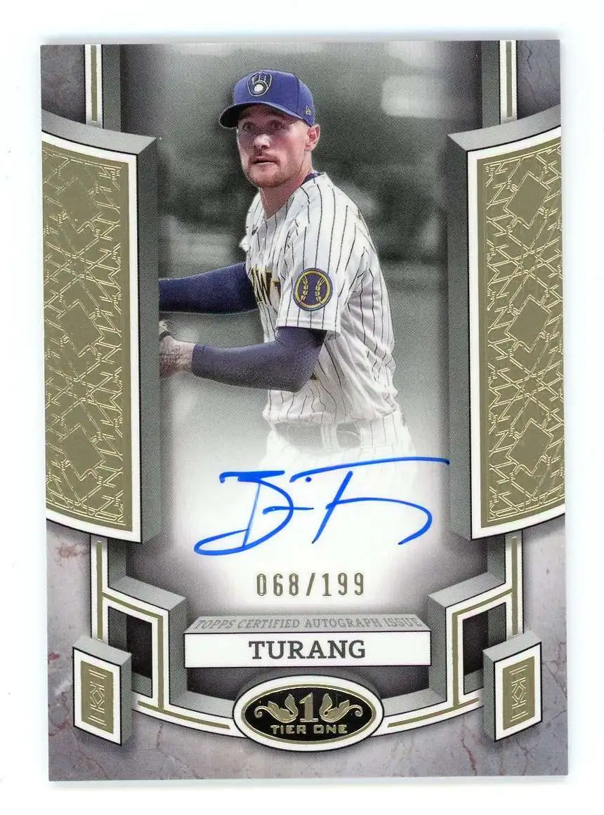 MLB 2024 Tier One Baseball Single Card 68199 Brice Turang BOA-BT