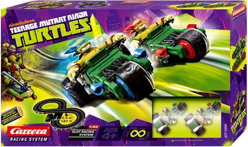 Teenage Mutant Ninja Turtles Nickelodeon Slot Racing System Carrera - ToyWiz