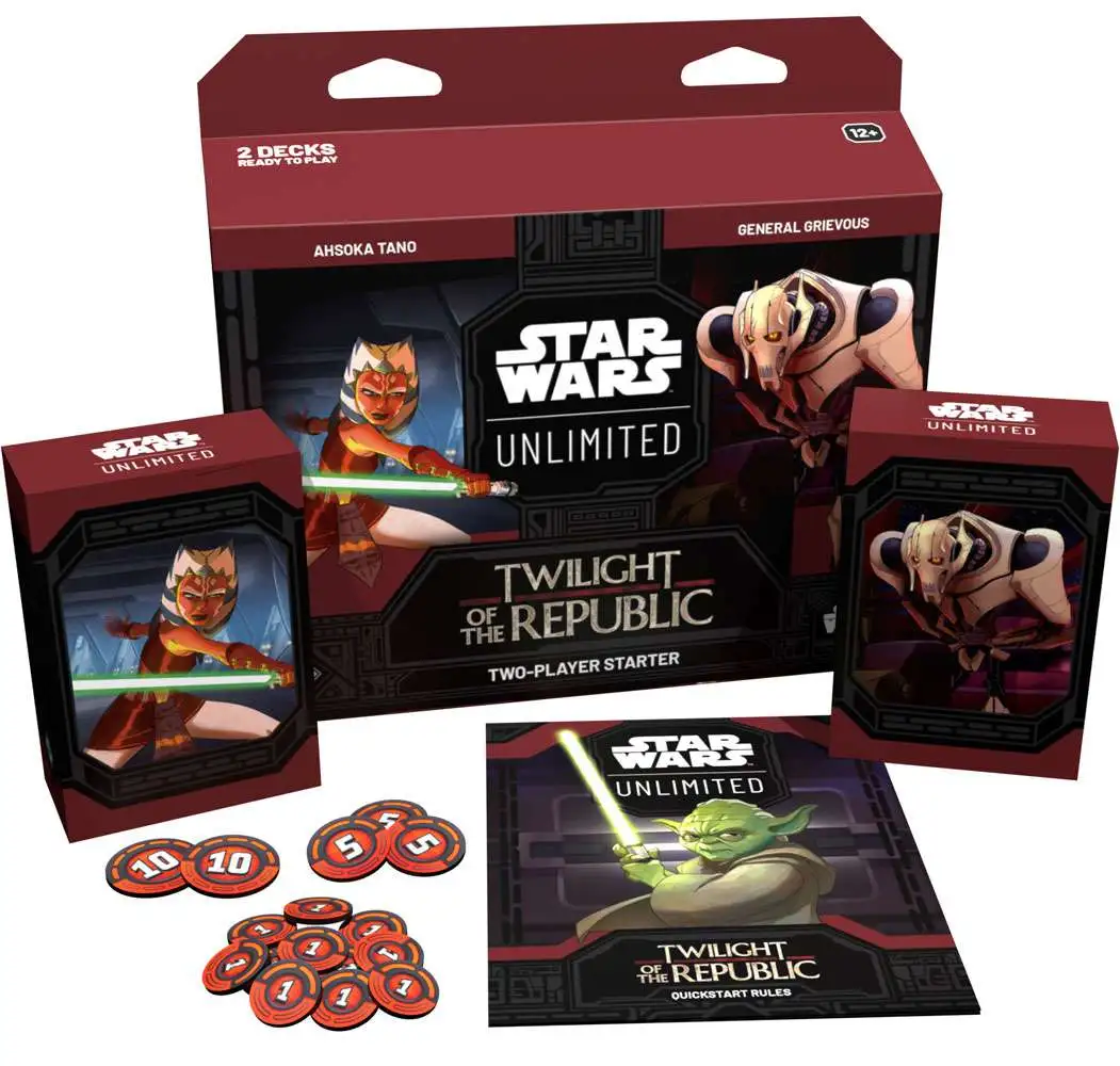 Star Wars: Unlimited Trading Card Game Twilight of the Republic 2-Player Starter Deck Set