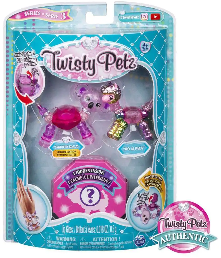 Twisty Petz Series 3 *SMOOCHY KOALA* Limited Edition W/Scented Lipgloss 