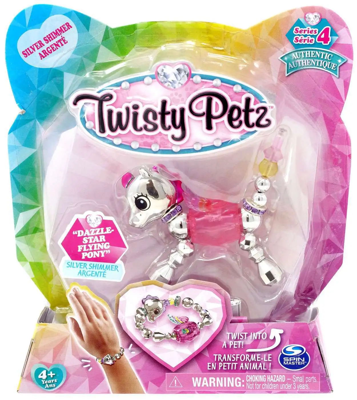 Twisty Petz Butter-Swirl Unicorn Bracelet Series 4 Rose Gold New! 