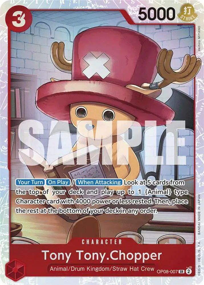 One Piece Trading Card Game Two Legends Super Rare Tony Tony.Chopper OP08-007