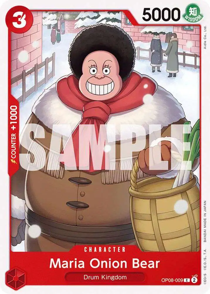 One Piece Trading Card Game Two Legends Common Maria Onion Bear OP08-009