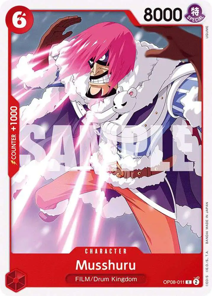 One Piece Trading Card Game Two Legends Common Musshuru OP08-011
