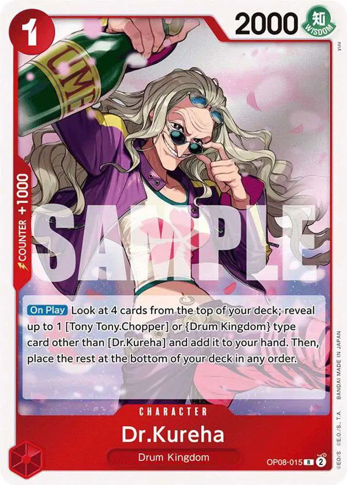 One Piece Trading Card Game Two Legends Rare Dr.Kureha OP08-015