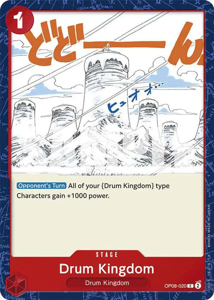 One Piece Trading Card Game Two Legends Common Drum Kingdom OP08-020