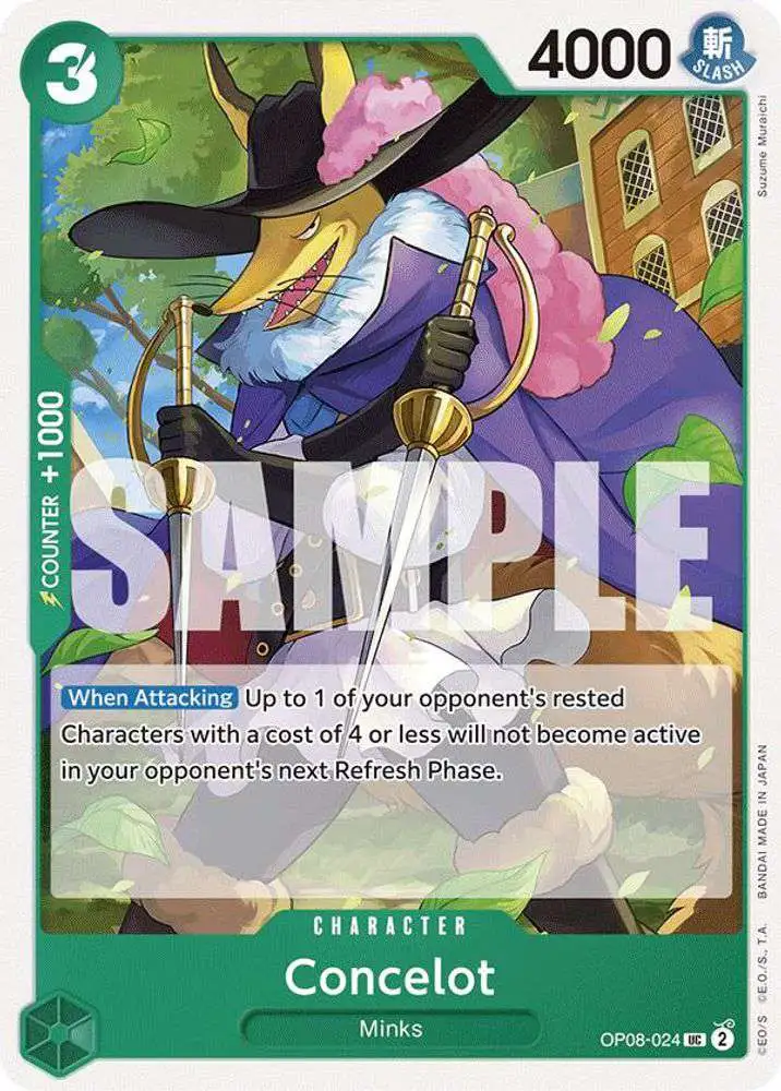 One Piece Trading Card Game Two Legends Uncommon Concelot OP08-024