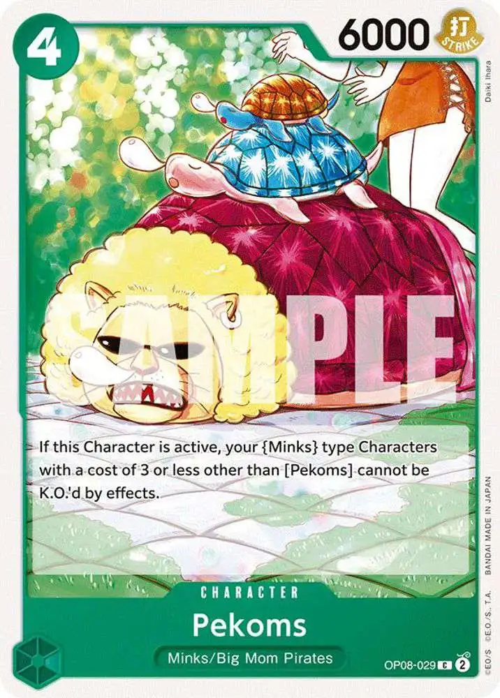One Piece Trading Card Game Two Legends Common Pekoms OP08-029