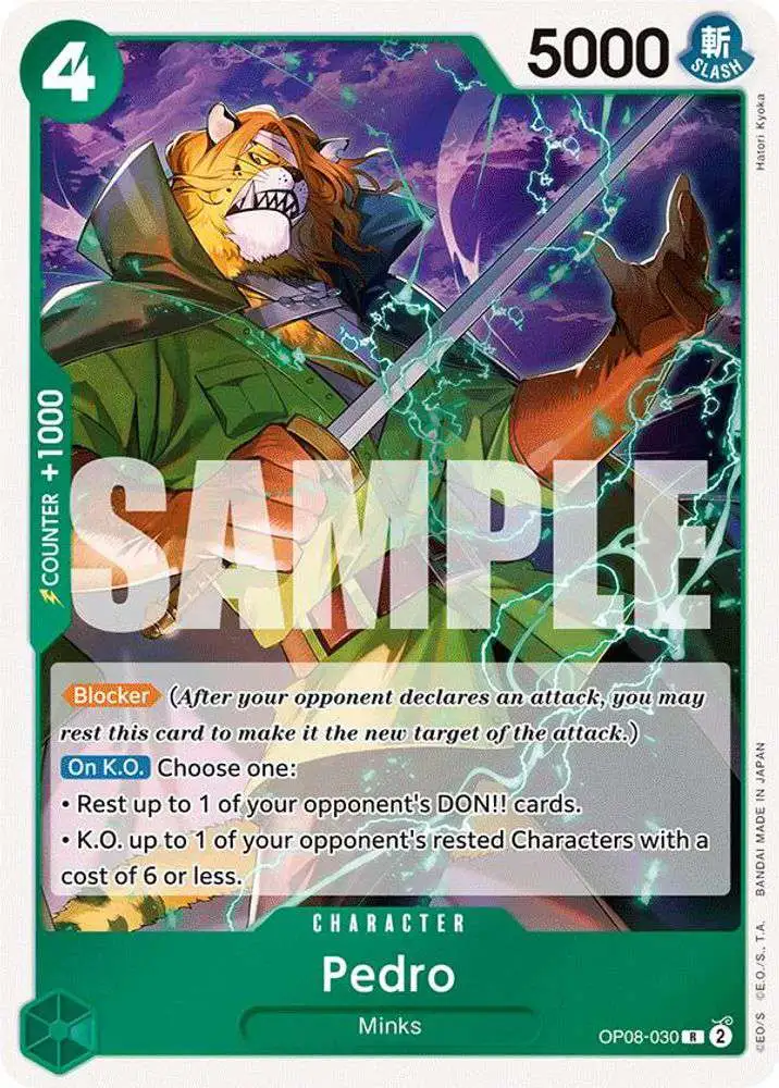 One Piece Trading Card Game Two Legends Rare Pedro OP08-030