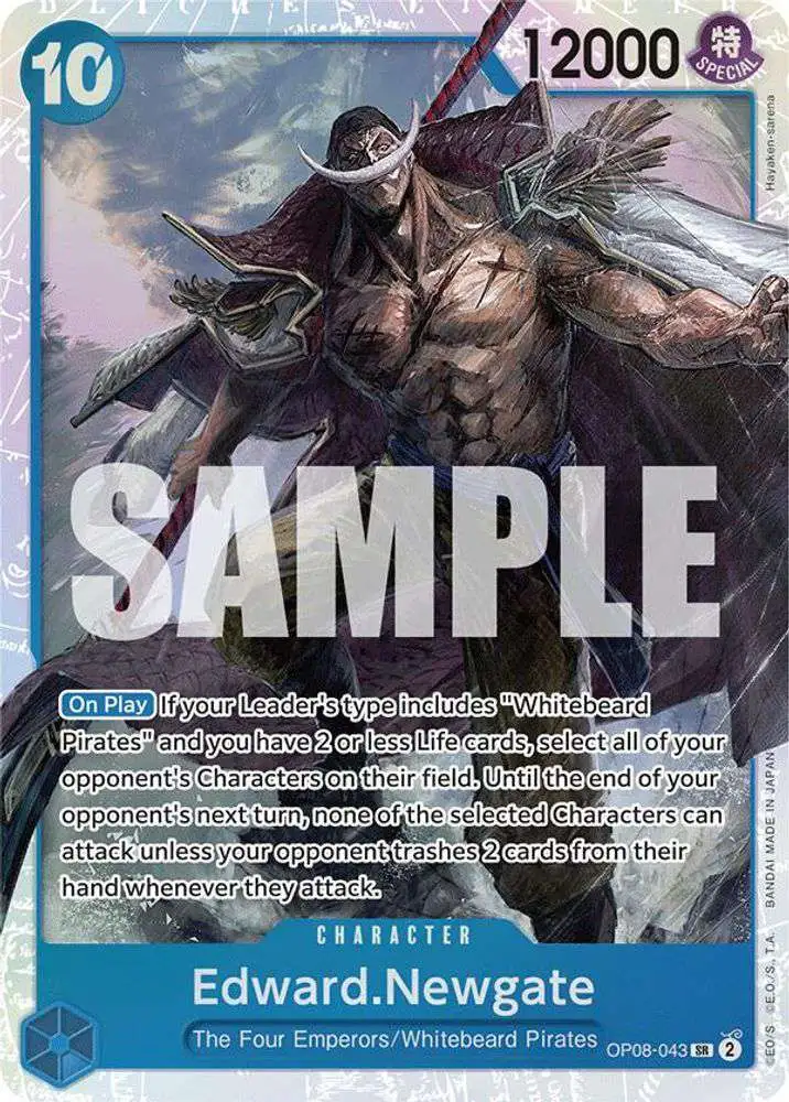 一番赏海贼王 ~ The Legend of EDWARD · Newgate One Piece Trading Card Game Two Legends Single Card Super