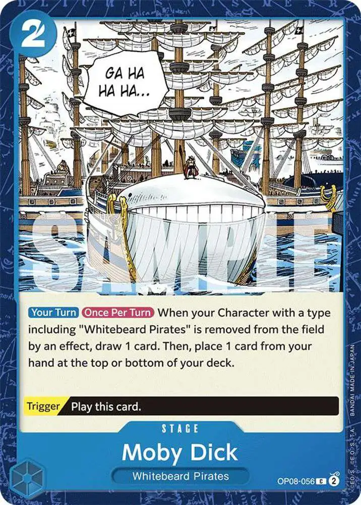 One Piece Trading Card Game Two Legends Common Moby Dick OP08-056