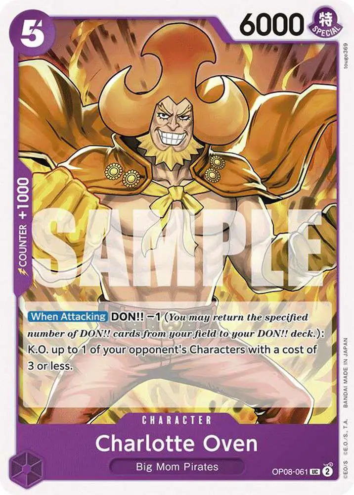 One Piece Trading Card Game Two Legends Uncommon Charlotte Oven OP08-061