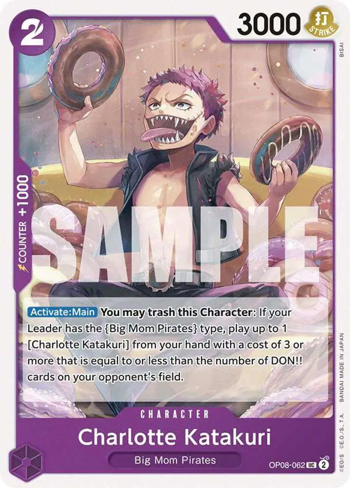One Piece Trading Card Game Two Legends Uncommon Charlotte Katakuri OP08-062