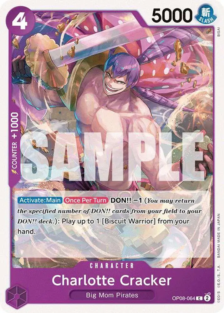 One Piece Trading Card Game Two Legends Common Charlotte Cracker OP08-064