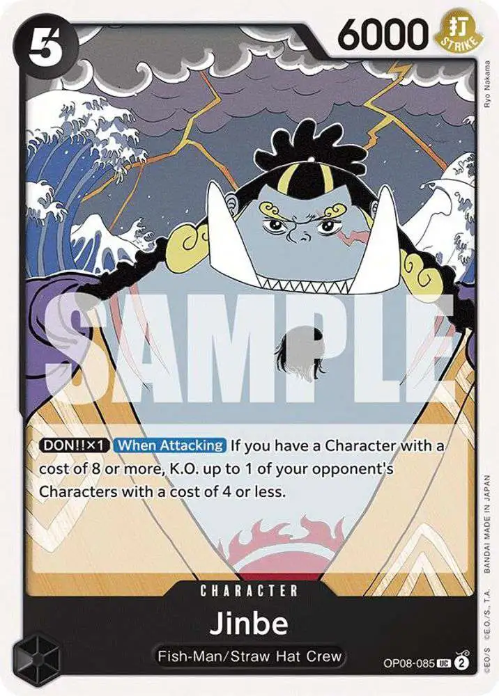 One Piece Trading Card Game Two Legends Uncommon Jinbe OP08-085