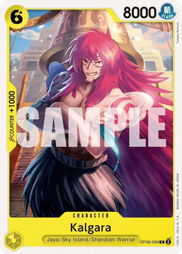 One Piece Trading Card Game Two Legends Common Kalgara OP08-099