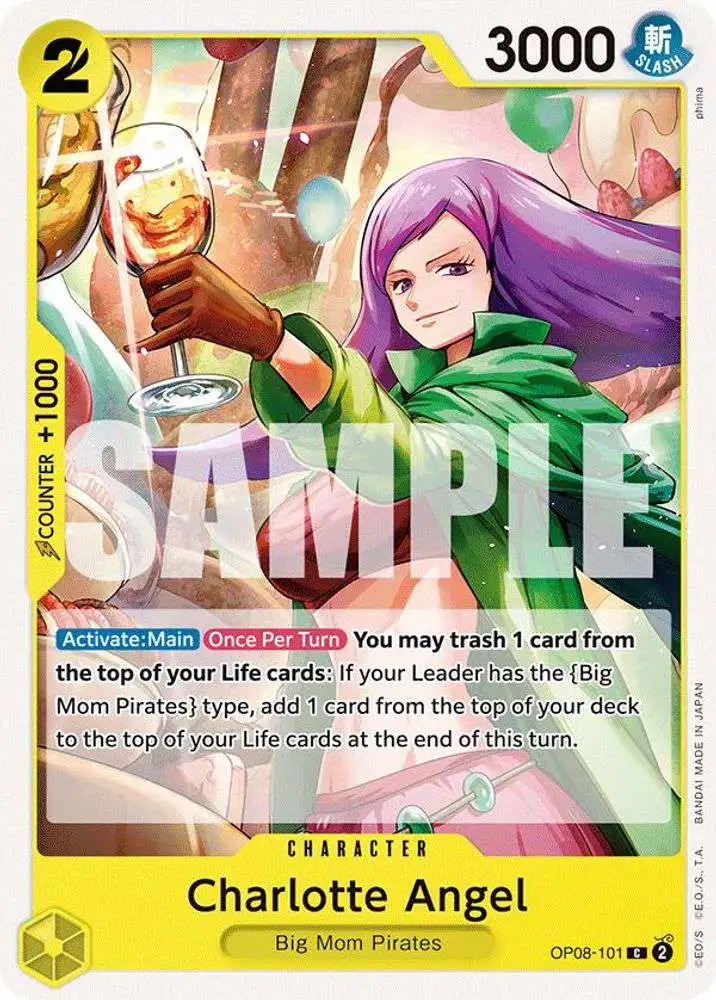 One Piece Trading Card Game Two Legends Common Charlotte Angel OP08-101