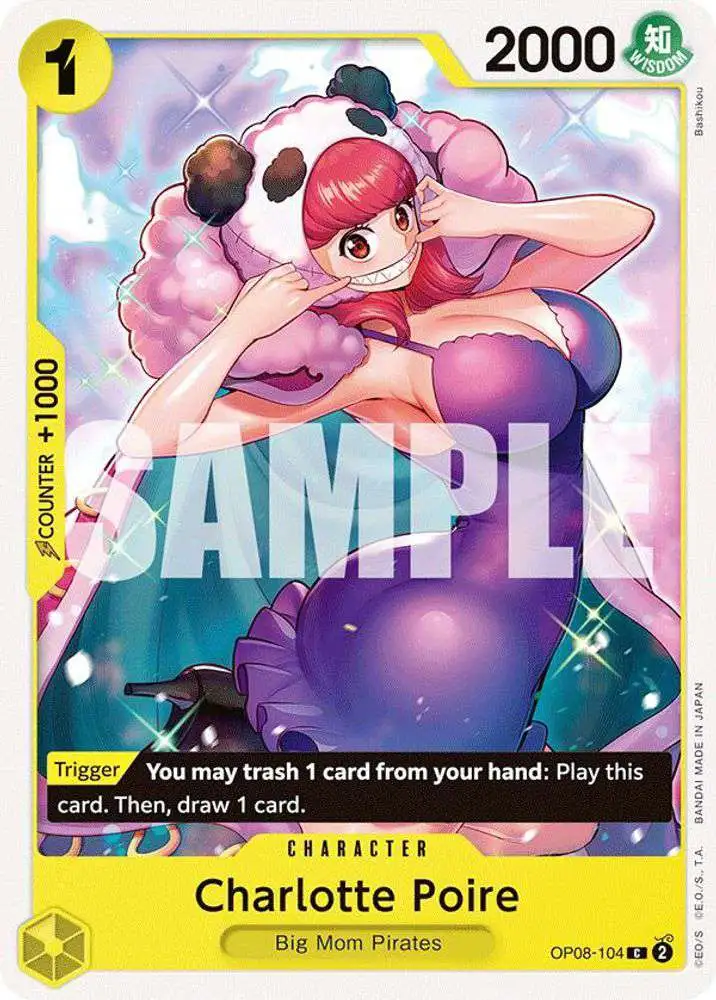 One Piece Trading Card Game Two Legends Common Charlotte Poire OP08-104